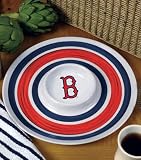 Boston Red Sox Melamine 14 Chip and Dip Set
