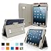 Snugg iPad Mini Leather Case Cover and Flip Stand with Elastic Hand Strap and Premium Nubuck Fibre Interior (Blue Denim) – Automatically Wakes and Puts the iPad Mini to Sleep