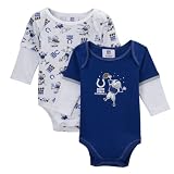 Newborns' Indianapolis Colts Long-Sleeve Bodysuits 2-pk.
