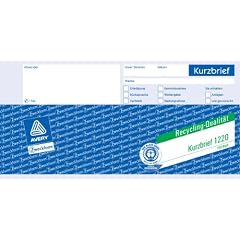 Kurzbrief A4 Zwe1220 1/3 Recycling 100 Blatt