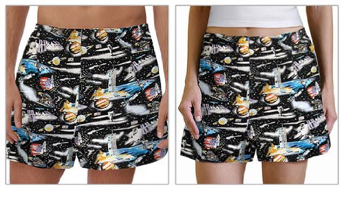 Discover Space Child Boxers Size 10 12 NASA Cotton Boxer or Sleep Pants Shorts for BOYS or GIRLS Great as Pajamas for Kids and Children