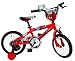 Spiderman 14-Inch Street Flyers Bike Bicycle with Rever (Red)
