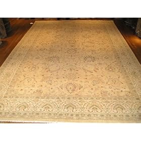Handmade Pakistani Ghazani Sultanabad Rug 12'x17'10 by Oscar Isberian Rugs