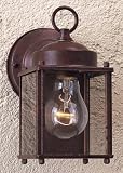 Minka Lavery BACK TO BASIC OUTDOOR WALL MOUNT - Antique Bronze - Solid Brass