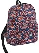 Auburn University Logo AU Tigers Backpack Bag SMALLER than Huge Cumbersome Full-Size Packs- WATERPROOF LINING