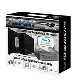 Tempest 5.25" Blu-ray/DVD-/+RW Sata to ESATA & USB Enclosure