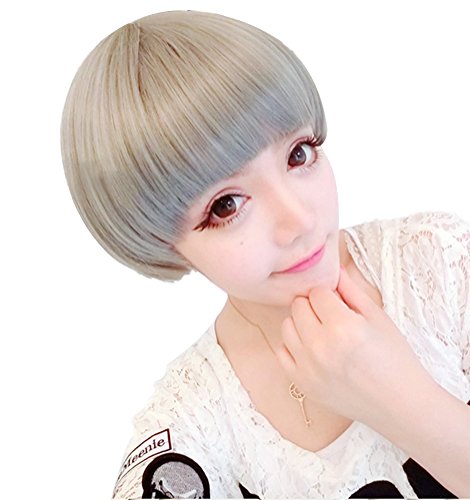 Nouqi® Womens Fahion Bob Short Straight Costumes Hair Party Wigs