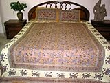 3pc Bedspread Sofa Throw King Sized Indian Cotton Bedding