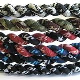 Phiten Titanium Tornado Necklaces - Blue/Grey - 18 Inch