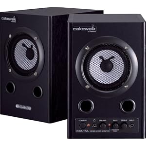 Cakewalk MA-7A Stereo Micro Monitor Pair, Natural Blue by 