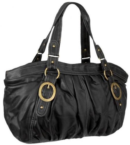 EyeCatchBags - New Harlan Faux Leather Womens Shoulder Bag Handbag Black
