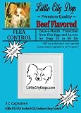 Little City Dogs once-a-month FLEA CONTROL Capsules for Dogs 35 to 80 lbs - TWELVE 400 mg Lufenuron Capsules ...Same Active Ingredient As Program® - a full year of protection from flea eggs & larvae