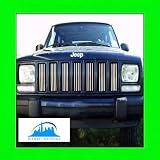 1983-1990 JEEP CHEROKEE CHROME TRIM FOR GRILL GRILLE 1984 1985 1986 1987 1988 1989 83... 