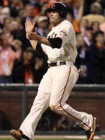 Texas Rangers v San Francisco Giants, Game 1: Freddy Sanchez Photographic Poster Print by Jed Jacobsohn, 12x16