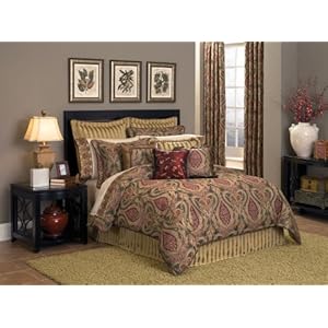 Croscill Home Chella Queen Comforter Set Garnet