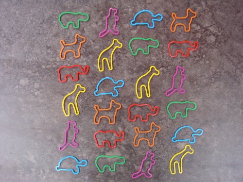 ZOO SHAPED RUBBER BANDS SILLY BANDS 96 COUNT