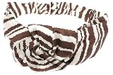 L. Erickson USA Silk Print Knot Turban - Brown Zebra Silk Print