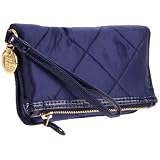 Tommy Hilfiger Fold Over Pouch Clutch Quilt Nylon T