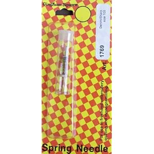 Gingham Square SPRING NEEDLE Size #100 DENIM / SHARP Machine Needle (#1769) For Embroidery, Quilting & Monogramming