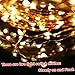 100 LED Solar Powered String Lights, Waterproof Copper Wire Starry Lights Flexible Decor Rope Lights EASY TO SHAPE Suitable for Outdoor Gardens Homes Dancing Christmas Party (Yellow)