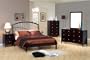 5pcs Contemporary Low Profile Queen Size Complete Bedroom Set