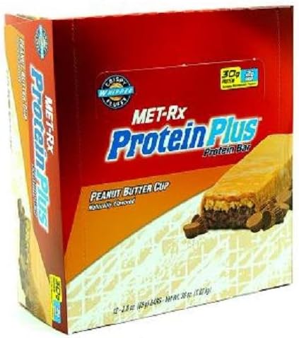 MET-RX PROTEIN PLUS 85g BAR - PEANUT BUTTER CUP 85 grm Each ( 12 in a Pack )