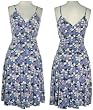 JOHNNY MARTIN Stretch Floral Print Surplice Dress