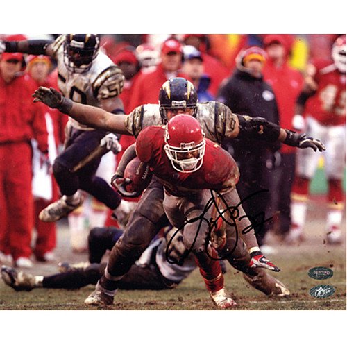 Mounted Memories Kansas City Chiefs Larry Johnson Signed 8X10 Photo