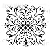 Large Wall Damask Faux Mural Design #1020 Stencil Size 12