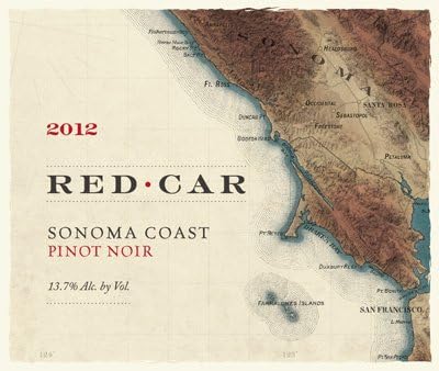 2012 Red Car Sonoma Coast Pinot Noir 750 mL