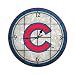 Chicago Cubs 12-Inch Art Glass Clock