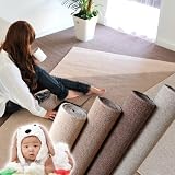 なかね家具 カーペット 3畳(176x261)天然素材ウール100 防ダニ グレー 03055gra