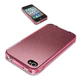 iBUFFALO iPhone4S iPhone4 両対応 ラメソフトケース液晶保護フィルム付 ピンク BSIP11PCT2PK 女性