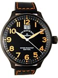 Zeno Oversized Big Date, Black PVD Swiss Quartz Watch 6221BK-Q-A15