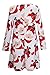 Pink Queen Womens Christmas Xmas Print Flared A Line Long Sleeve Pullover Dress