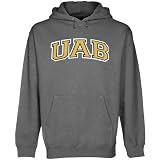 NCAA UAB Blazers Gunmetal Arch Applique Midweight Pullover Hoody