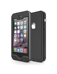 Wireless: iPhone 5S Waterproof Case, Ultraproof iPhone 5 Waterproof Case / iPhone 5 Case [ METALLIZED SILENT BUTTONS] Protective Cases with Built-in Ultra Clear Screen Protector for iPhone 5 5S [ Lifetime Warranty ] Fits Any Version of Apple iPhone 5 5S - Slimmest Profile with Capability of WaterPROOF, ShockPROOF, SandPROOF, SnowPROOF - Black [Works with TouchID] - Ultraproof