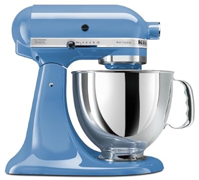 KitchenAid KSM150PSCO Artisan Series 5-Quart Stand Mixer, Cornflower Blue