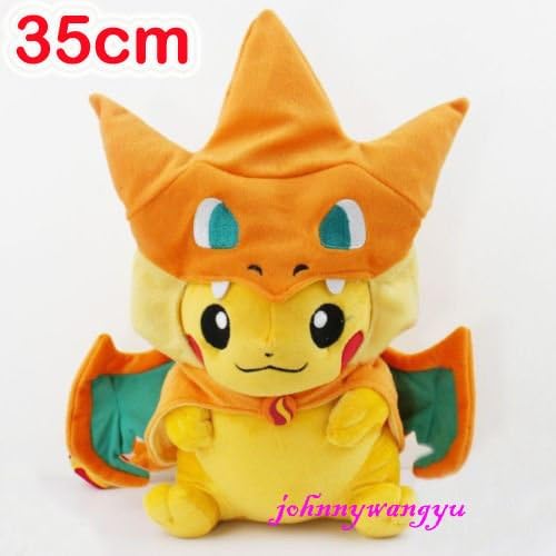 Big Pokemon Center Mega Tokyo 14" Happy Y Pikazard Pikachu Charizard Plush Doll