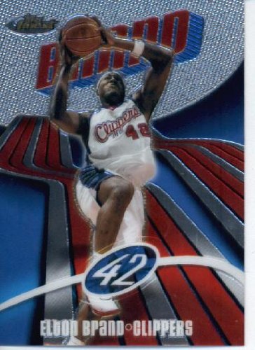 2003 04 Topps Finest Basketball Card #50 Elton Brand Los Angeles Clippers