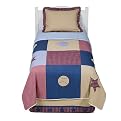 All American Sports 3-pc. Bedding Set - Red/ Blue/ Cream (Twin)