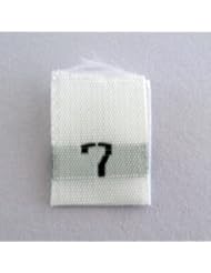Size 7 (Seven) Clothing Labels Tabs (Package of 50)