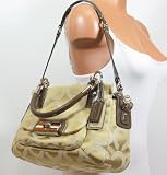 Authentic Coach Kristin Op Art Light Khaki Signature Sateen Satchel Convertible Bag 16779 SIGBR Reviewed