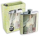 MikWright Flask and Funnel, Drinks Well with Others, 7-Ounce
