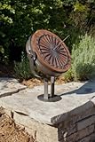 Rome Industries 2180 Wood Equatorial Sundial - Mango Wood and Steel