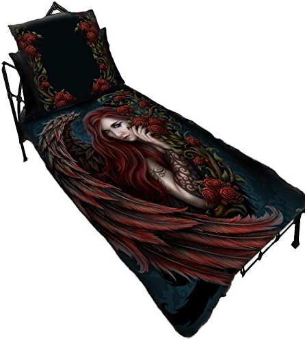 DAEMON IN ROSA Duvet and Pillowcase Cover Set Artwork by Linda M Jones