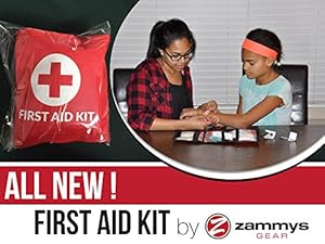 Zammys Gear First Aid Kit, Perfect Christmas Gift Idea, High Quality Organizer Pouch for Emergency At Home, Office, Car, Outdoors, Camping, Hiking, Biking Kit