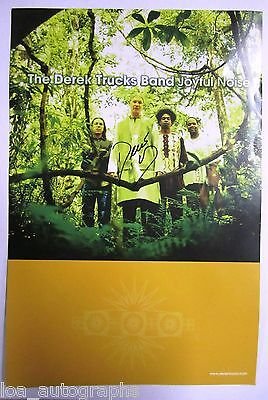 Derek Trucks Band REAL hand SIGNED Joyful Noise 12×18 promo poster EXACT PROOF