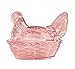 Miles Kimball Pink Glass Hen Candy Dish
