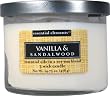 Candle-lite Essential Elements 14-3/4-Ounce 3 Wick Candle with Soy Wax, Vanilla and Sandalwood